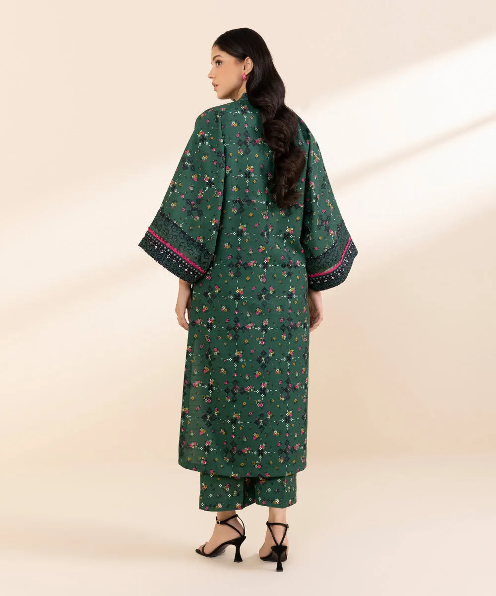 2 Piece - Printed Light Khaddar Suit