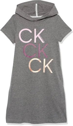 Calvin Klein Girls' Performance Sport Hoodie Sweatshirt Dress