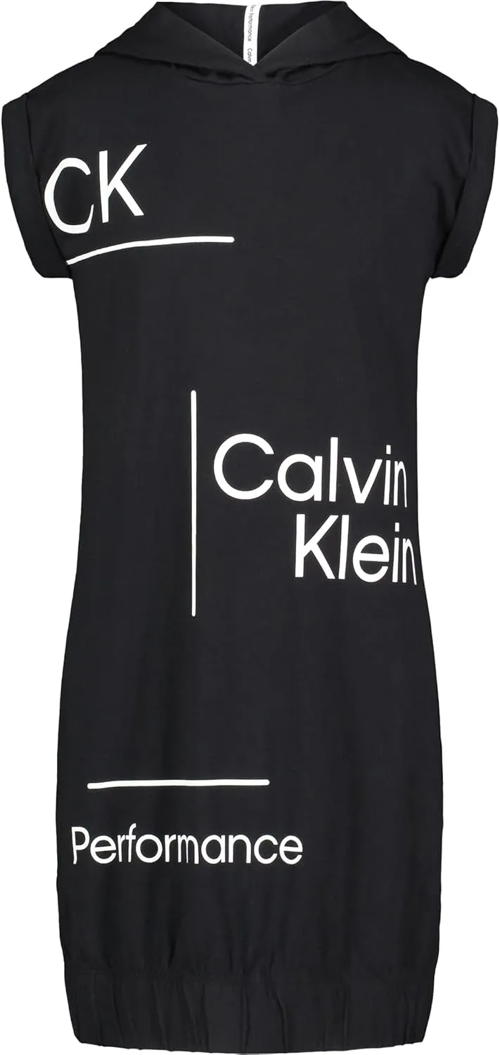 Calvin Klein Girls' Performance Sport Hoodie Sweatshirt Dress
