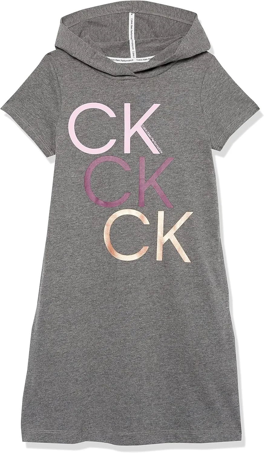Calvin Klein Girls' Performance Sport Hoodie Sweatshirt Dress