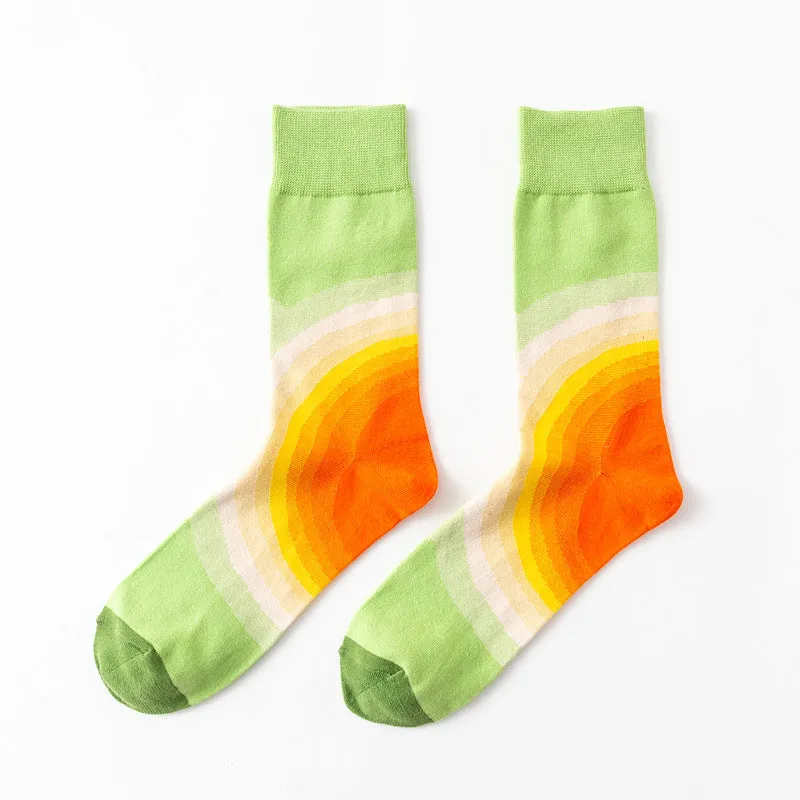 Casual Street Wear Cartoon Print Socks Set