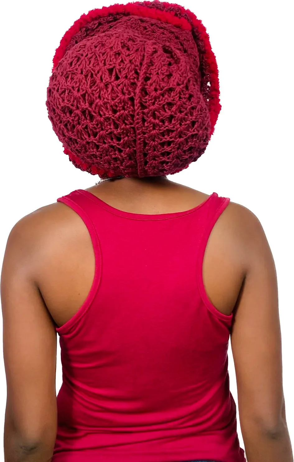 'Gèlè' Bunny Crochet Durag in Wine